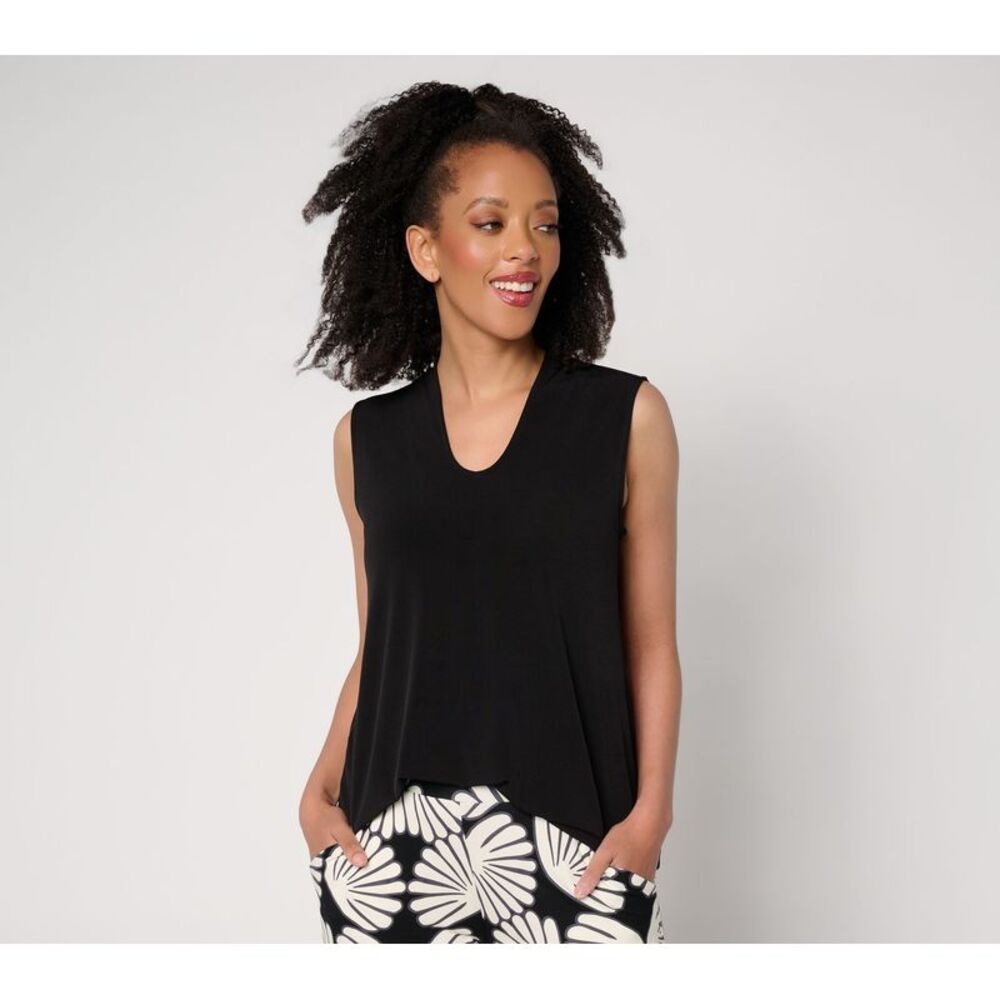 Susan Graver Women's Top Sz XL Make Your Selection: Essentials Black A724935